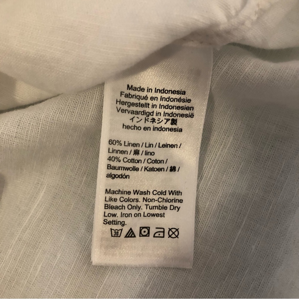 J Crew  white relaxed fit beach shirt dress. Size medium. - Picture 7 of 11